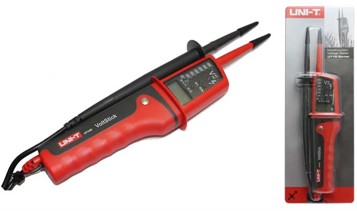 MIERNIK TESTER NAPIECIA UNI-T UT15C ROTACJI FAZ Waga (z opakowaniem) 1 kg