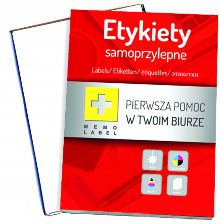 

A4 Etykiety Samoprzylepne Klejące 70x42,30 100szt