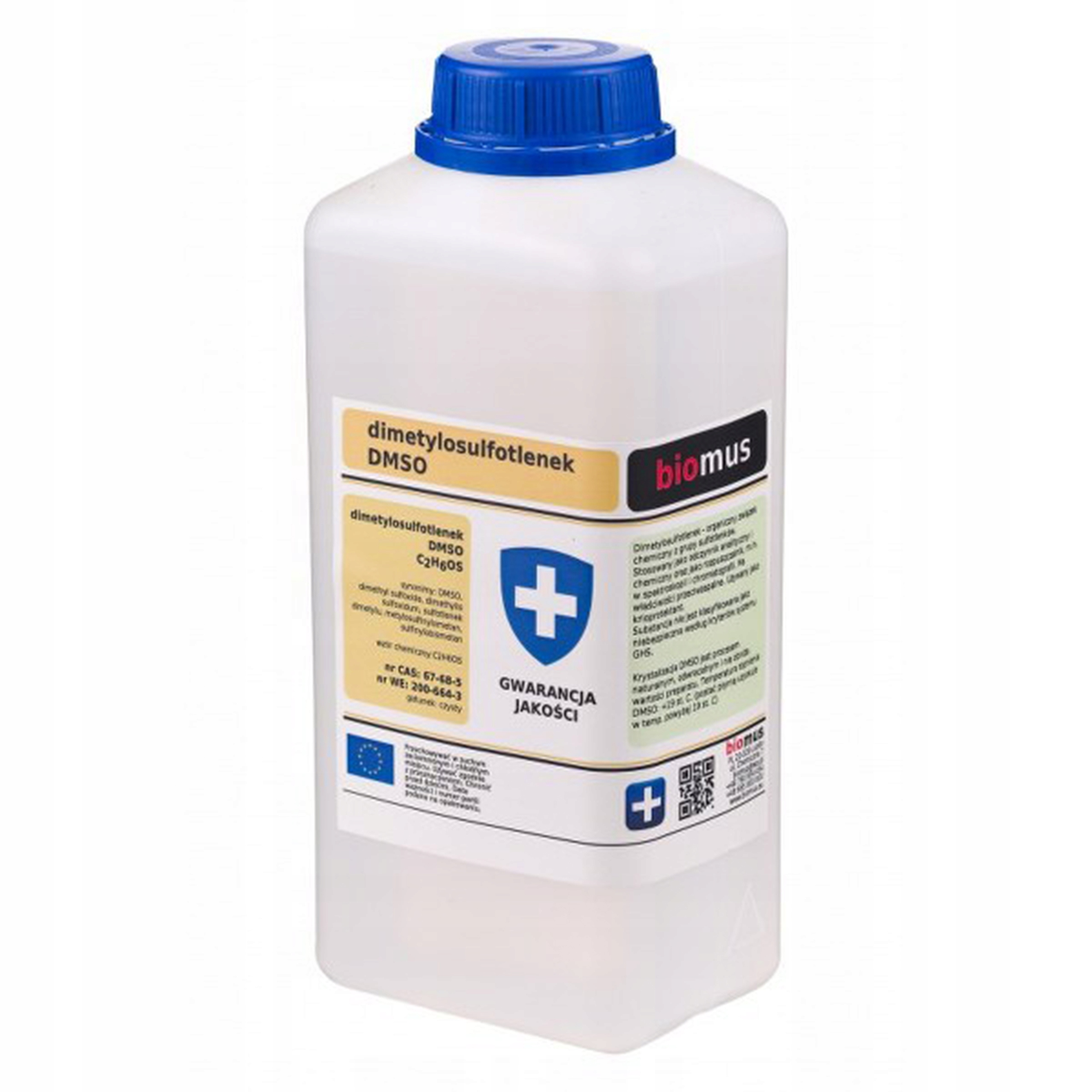 Biomus Dmso Dimetylosulfotlenek Czysty 1000ml 1l