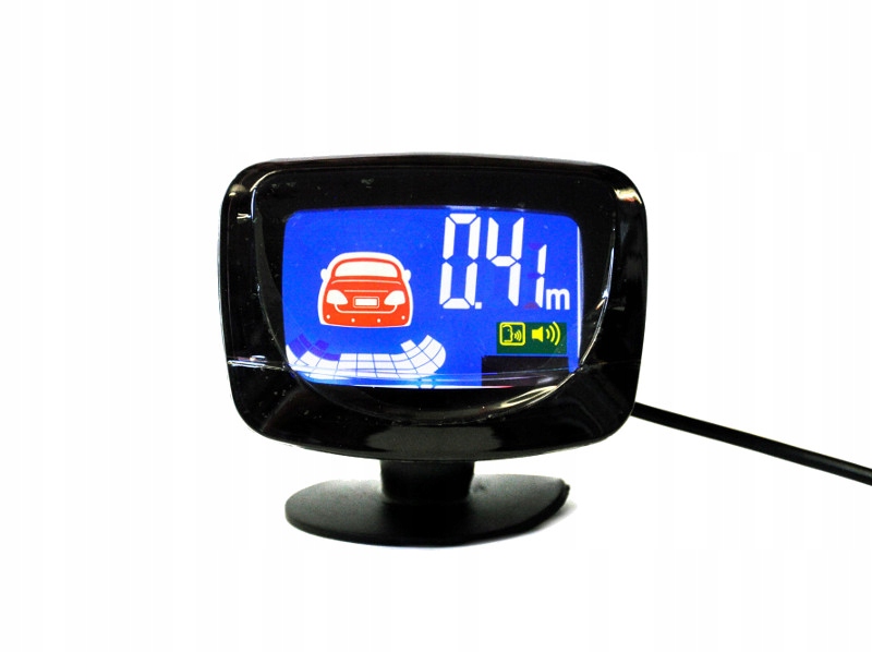 Wyświetlacz LCD do czujników parkowania cofania z głośnikiem buzzerem