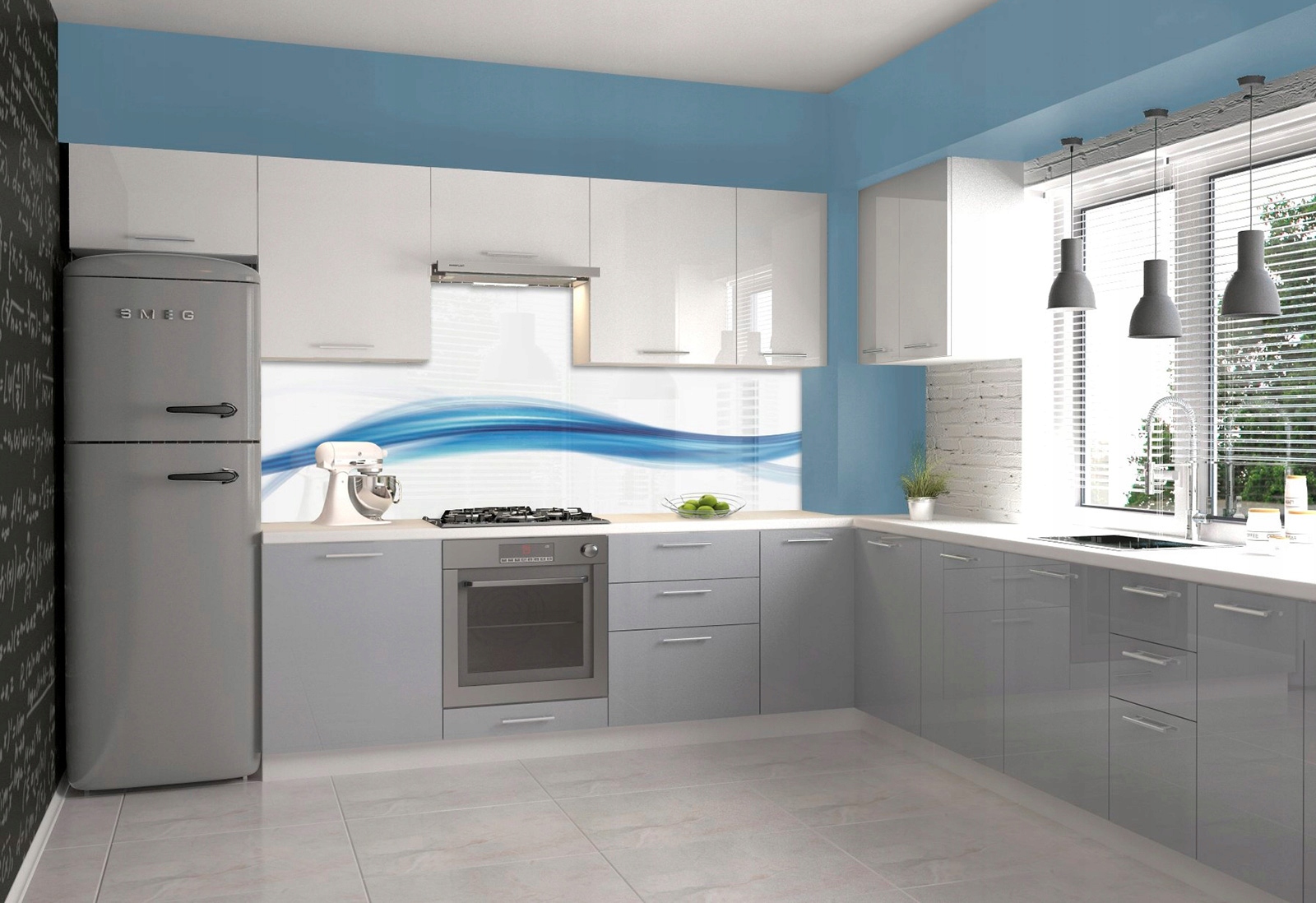 Szafka wisząca kuchenna 20 VENTO G-20/72 Biała Materiał płyta laminowana