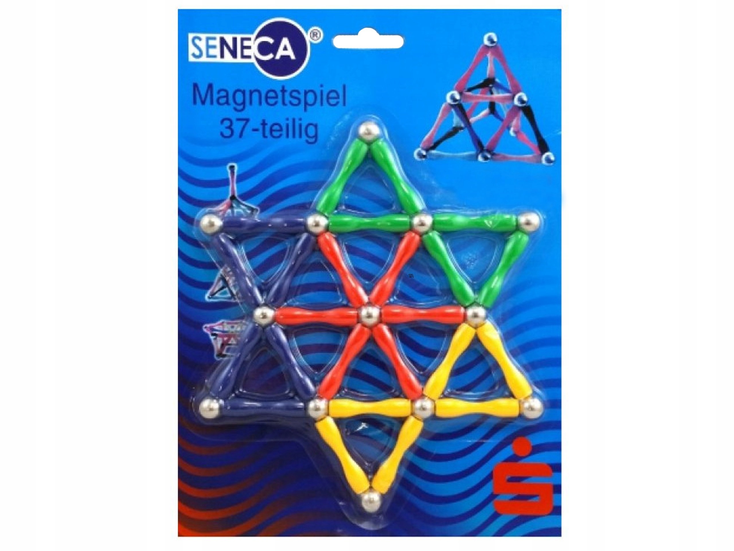 KLOCKI MAGNETYCZE 37EL + GRA DREWNIANA WIEŻA Marka NERF