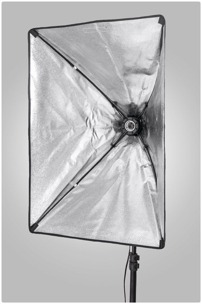 Softbox 50x70cm na 1 żarówkę E27 Wwa Model s50x70x1e27