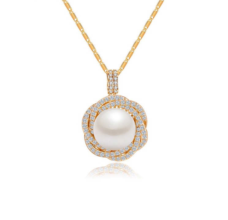 

Nassarius Naszyjnik Perła Kula Cyrkonia Swarovski