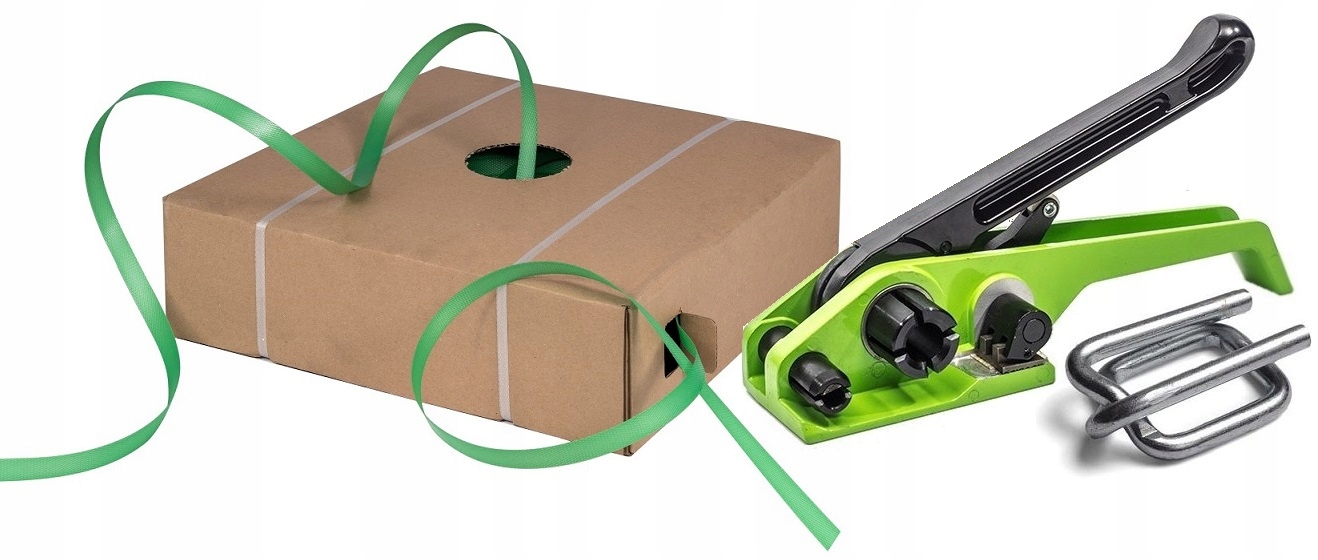 16 Taśma zaciskacz do pakowania palet CAŁY ZESTAW