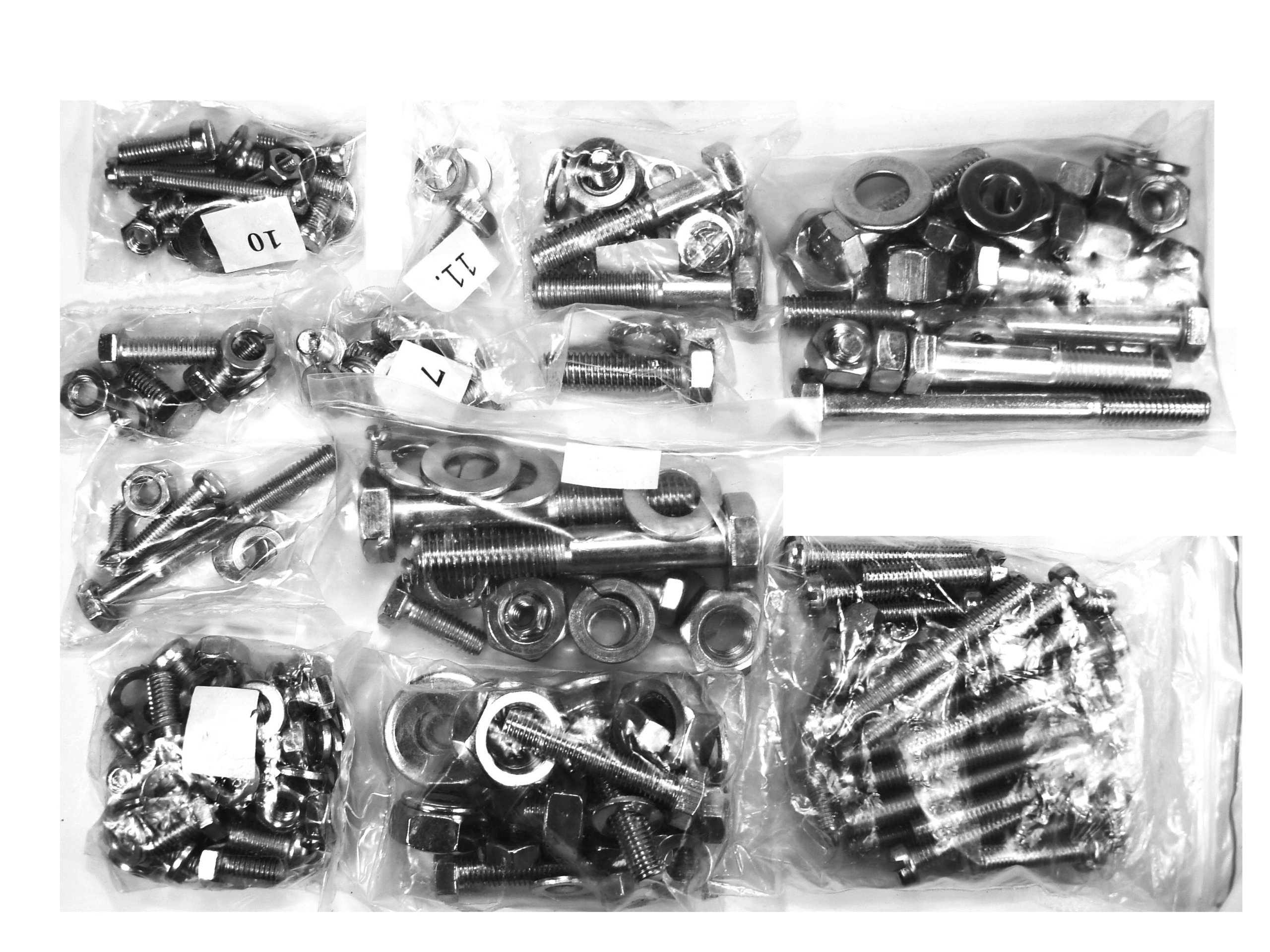 KOMPLET ŚRUB ŚRUBY KOMAR 2320 SZTYWNIAK 2350 OCYNK