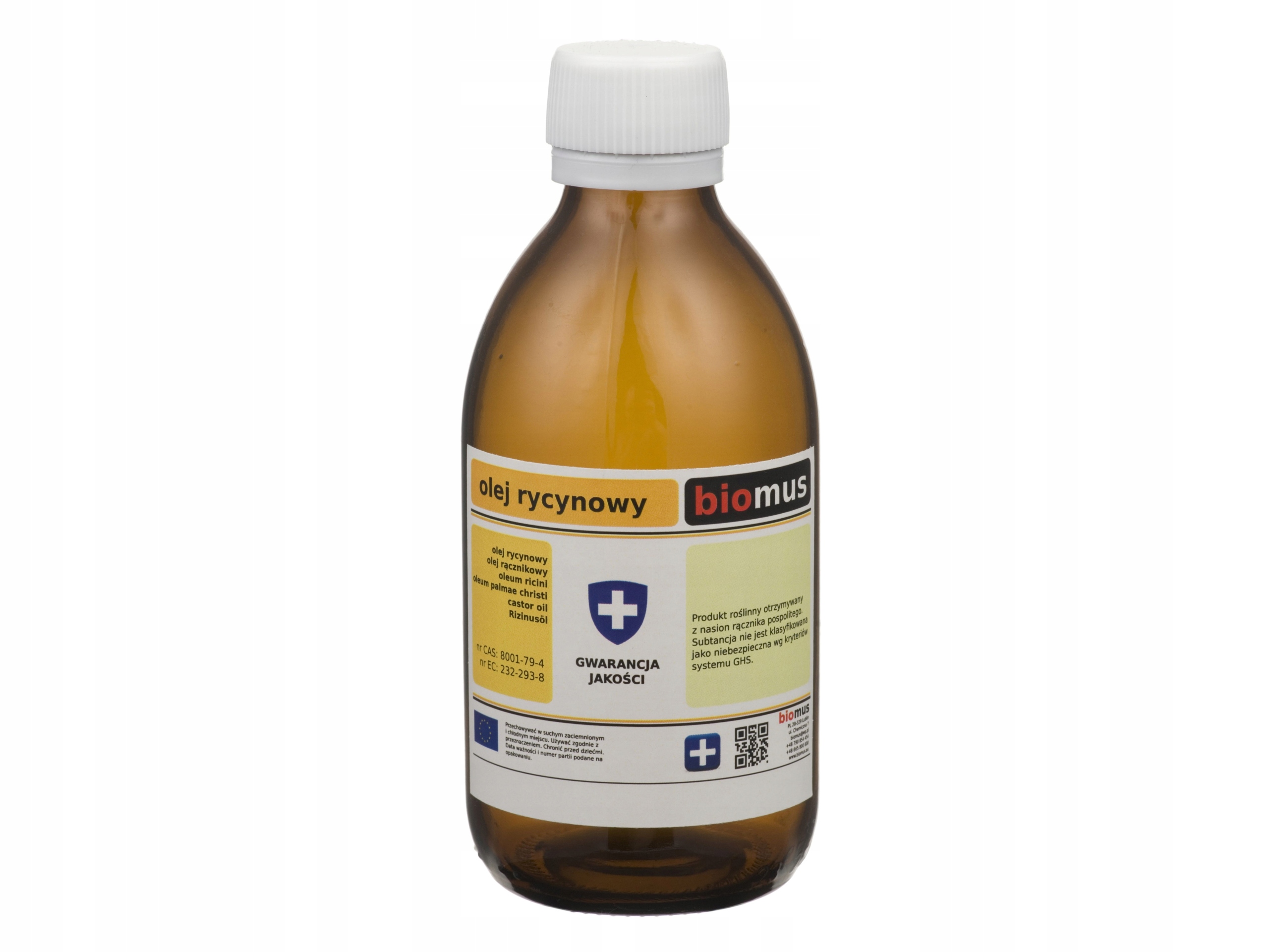 

Olej Rycynowy Ph. Eur. 250 ml Biomus