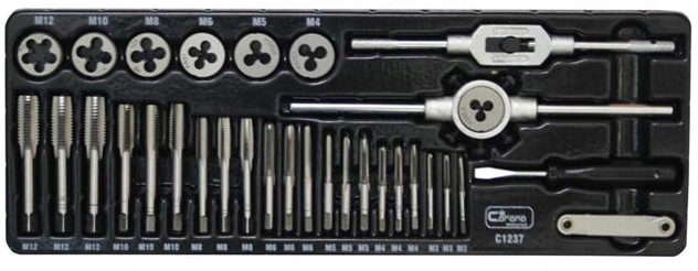 Sada závitníků a matic Corona 32E M3-M12 C1237