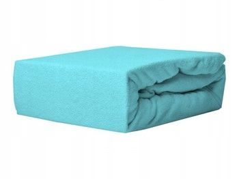 

Prześcieradło Frotte z gumką 180g/ Turkus 200x200