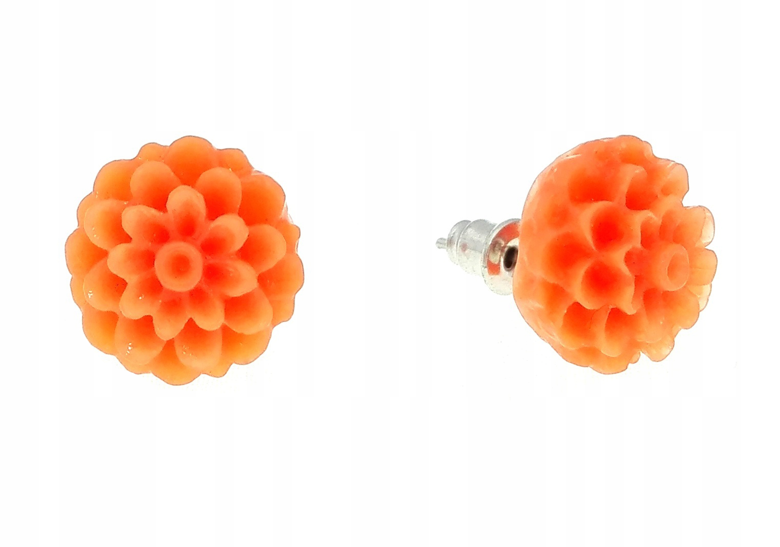 

Kolczyki georginie kwiaty flower Pomarańczowy
