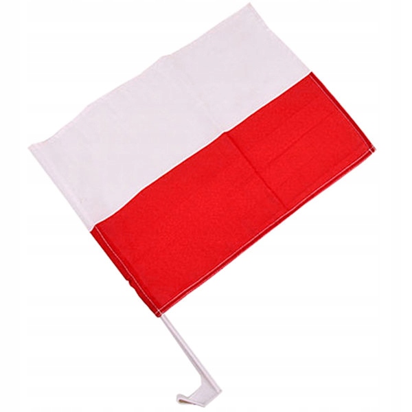 

Flaga Polski Samochodowa Z Uchwytem 45X30CM