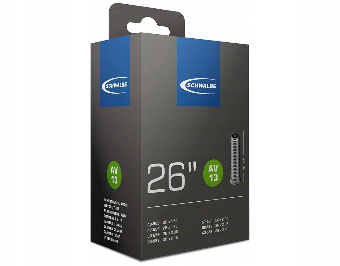 

Schwalbe AV13 Dętka Mtb 26" wentyl 40mm auto