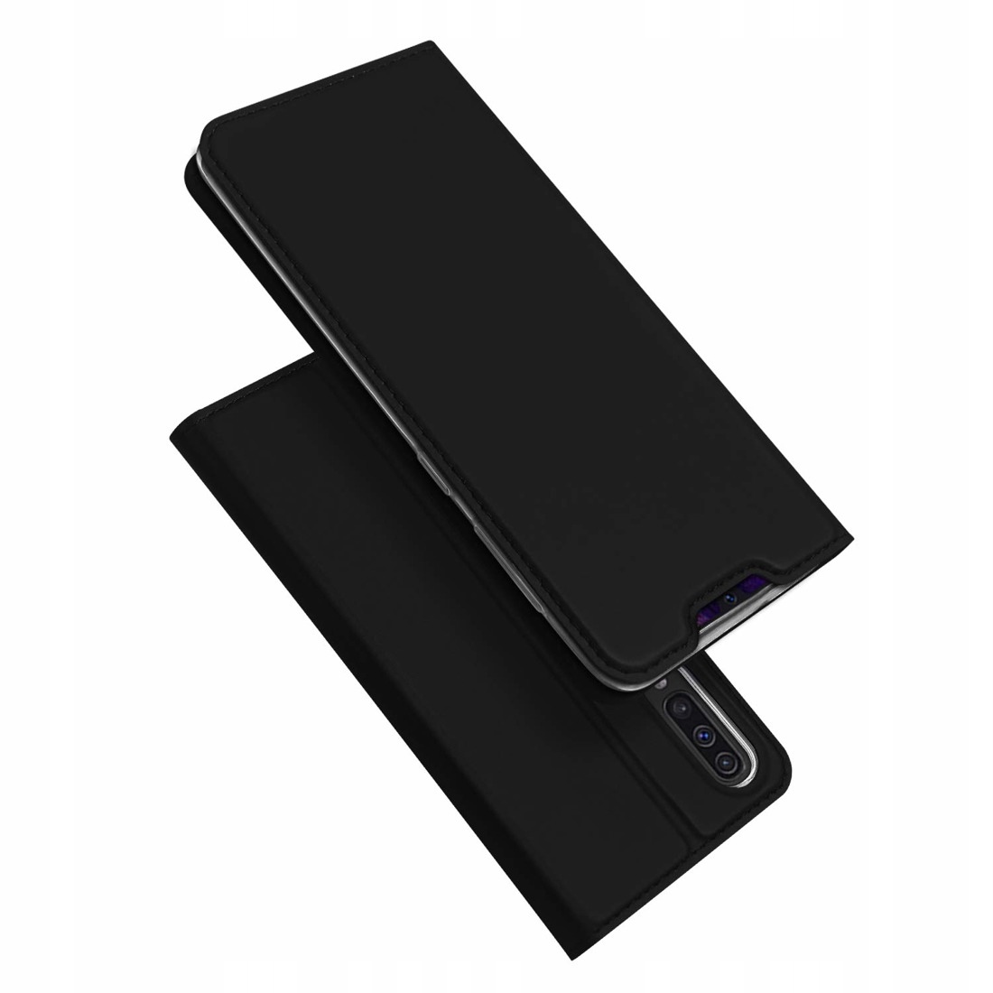 

Etui Skórzane do Samsung Galaxy A70 Z Klapką Szkło