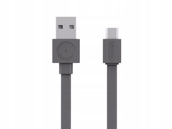 

allocacoc USBcable microUSB Flat szary 1,5m