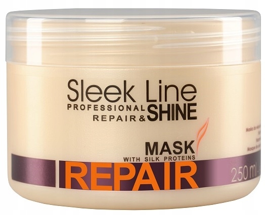 STAPIZ SLEEK LINE REPAIR & SHINE MASKA DO WŁOSÓW SUCHYCH Z JEDWABIEM 250ML