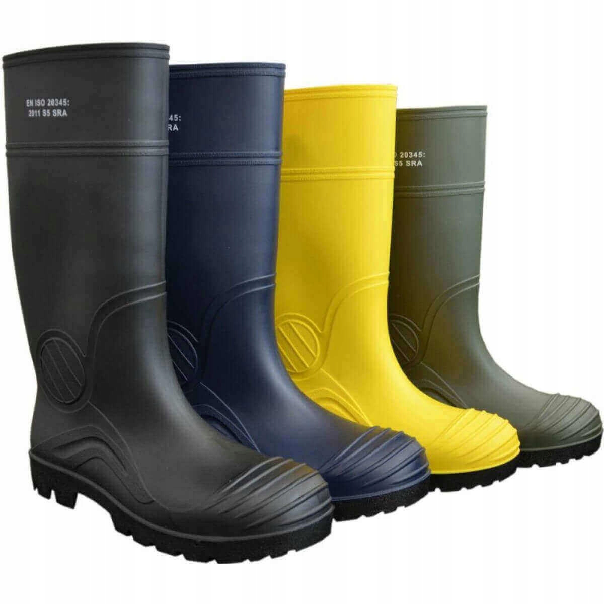 Kalosze Gumowce Buty Męskie Robocze Czarne r 40 Oryginalne opakowanie producenta folia