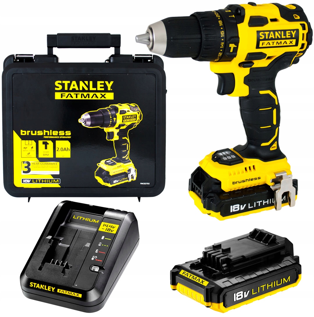 

Wkrętarka Udar 18V Stanley Fatmax FMC627D2 2x2Ah