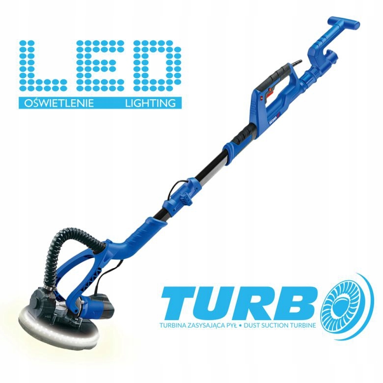 DEDRA SZLIFIERKA DO GIPSU LED 225MM 750W DED7766 Marka Dedra