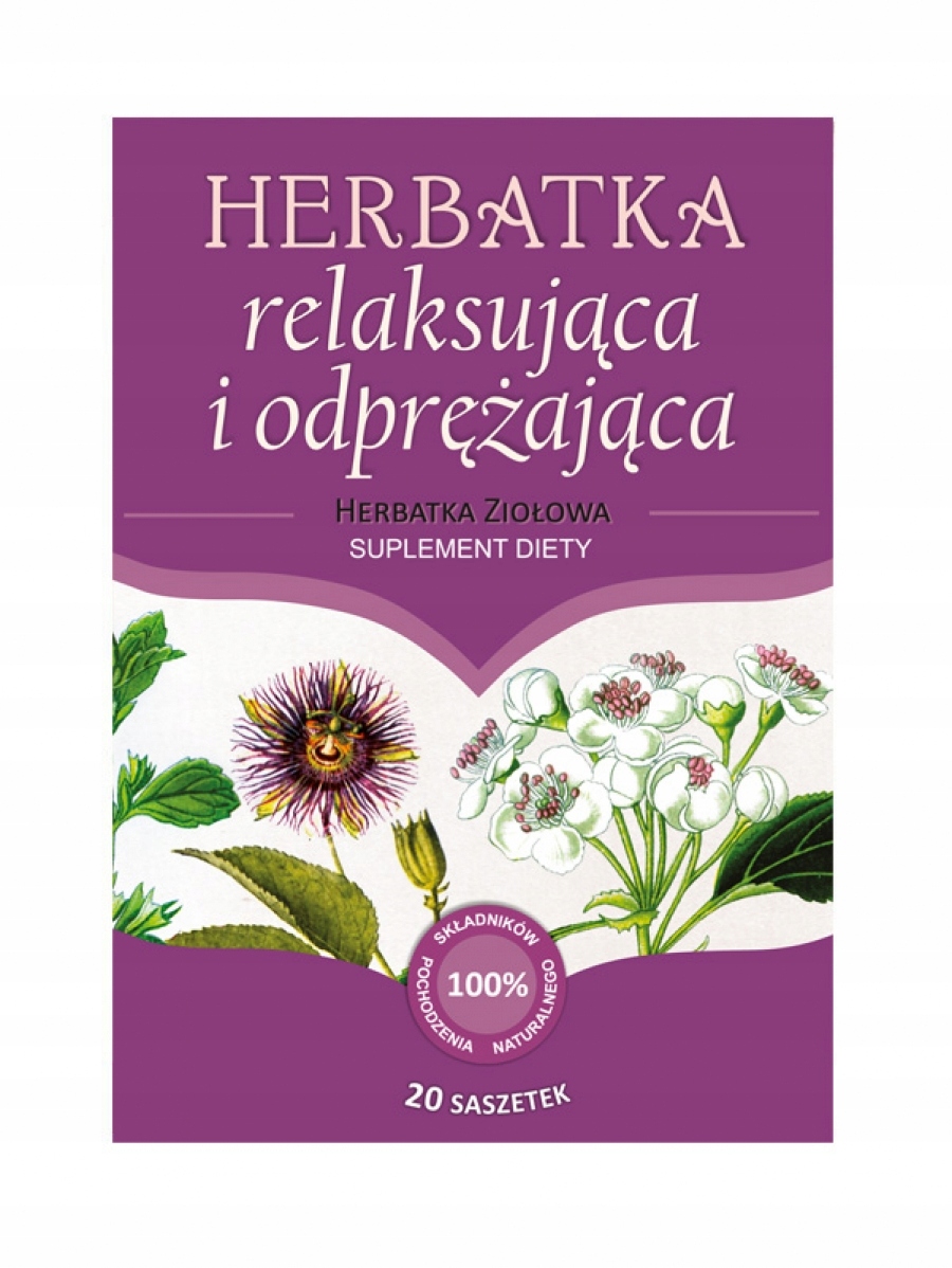 

Herbatka ziołowa Relaksująca I Odprężająca 20x5g
