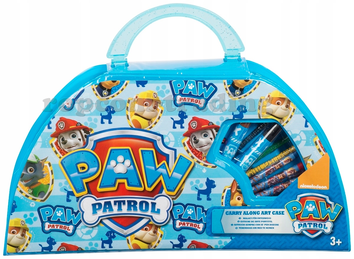 PSI PATROL Zestaw Plastyczny 50 elementów Walizka Marka Sambro