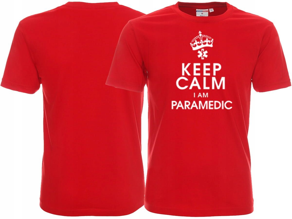 

Koszulka Keep Calm I Am Paramedic Ratownik Zhp Prm