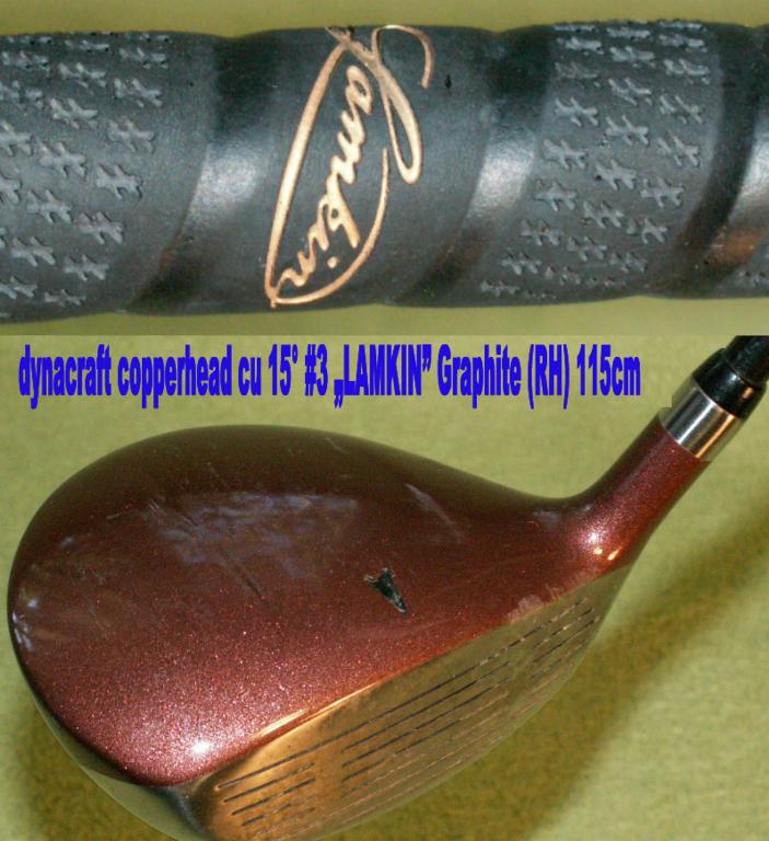 kij golfowy do golfa wedge 3 dynacraft cu lamkin