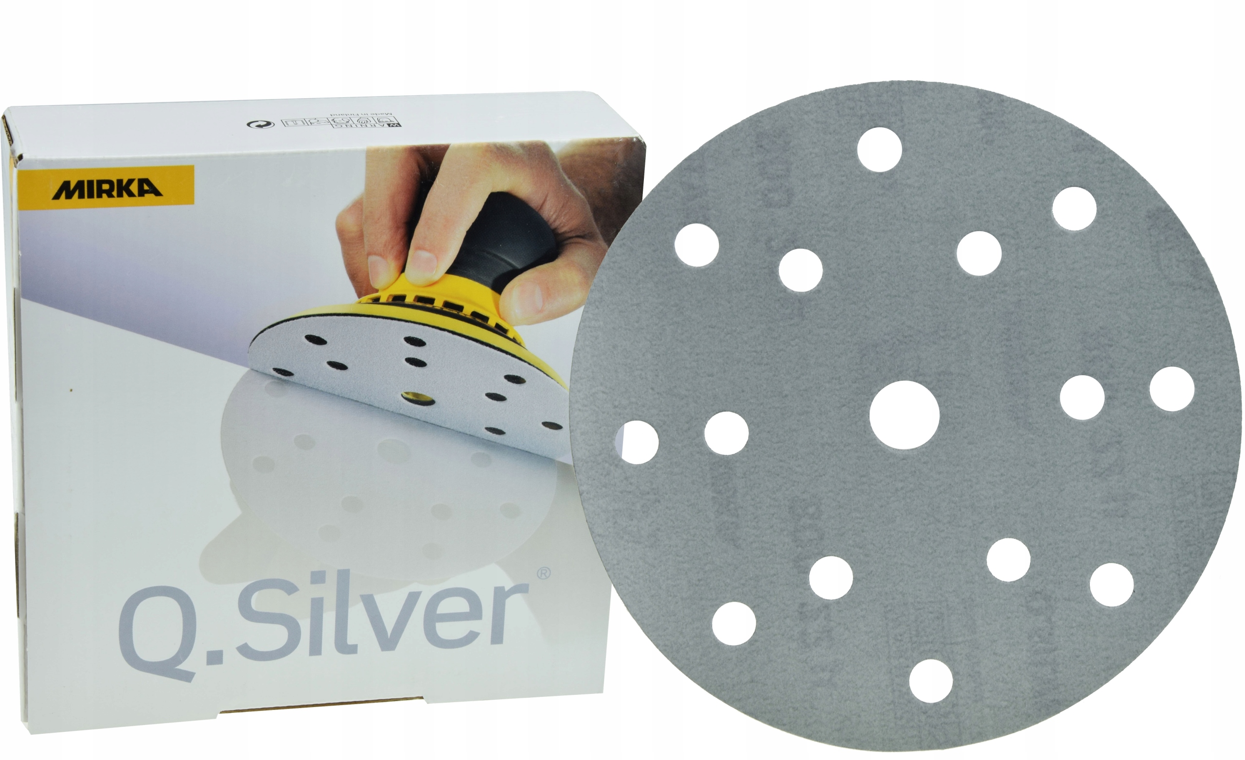 

Krążek papier ścierny rzep 150mm Mirka #1200 50szt