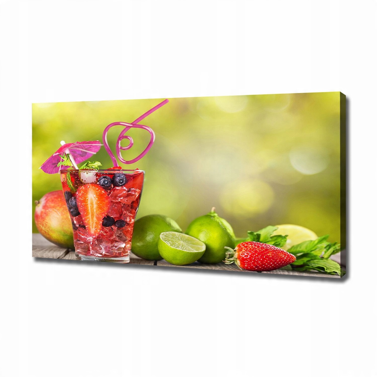 

Foto obraz na płótnie Owocowy koktajl 120x60 cm