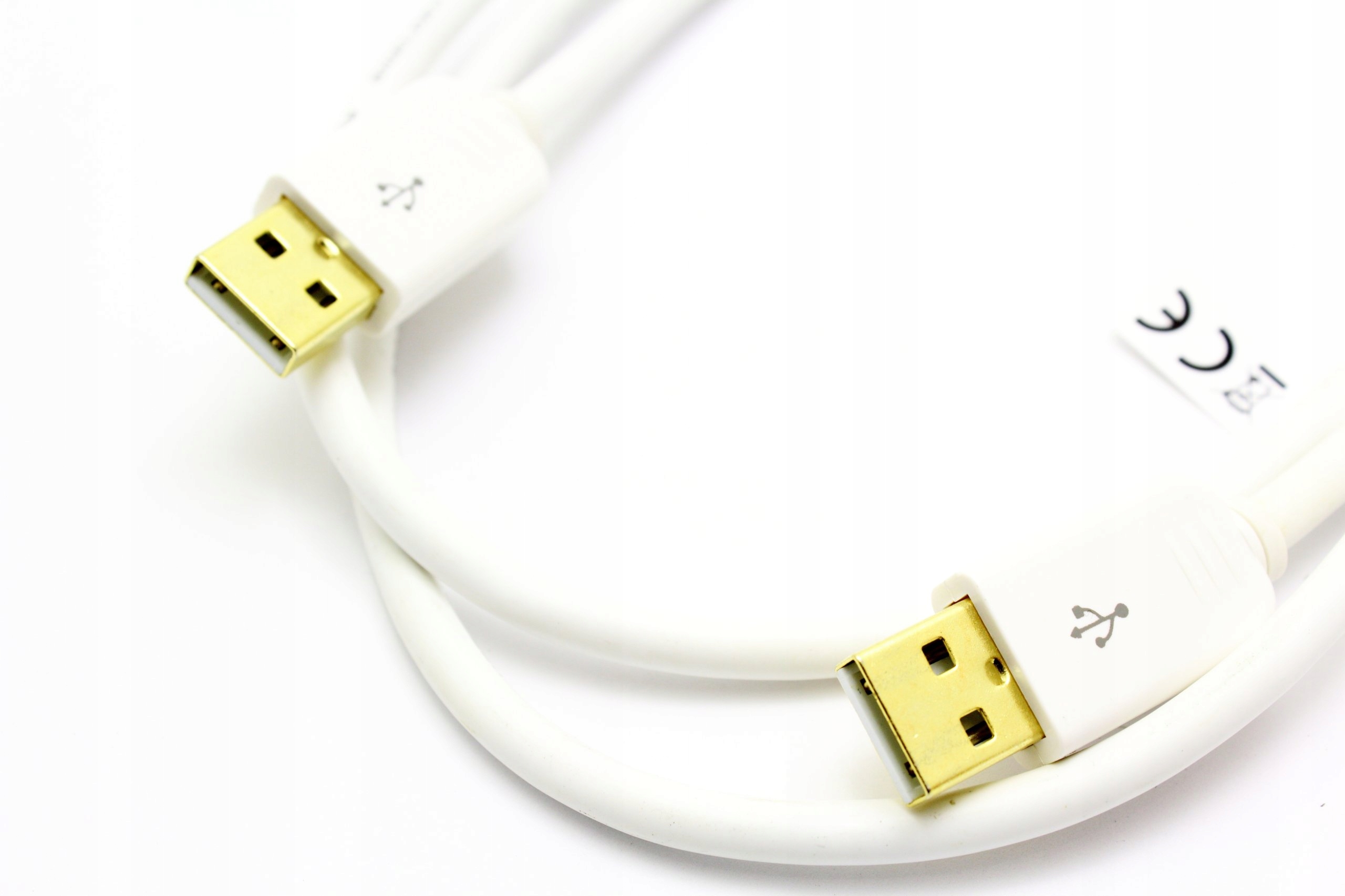 

Kabel Usb Wtyk A Wtyk A 1,5M Biały Vitalco