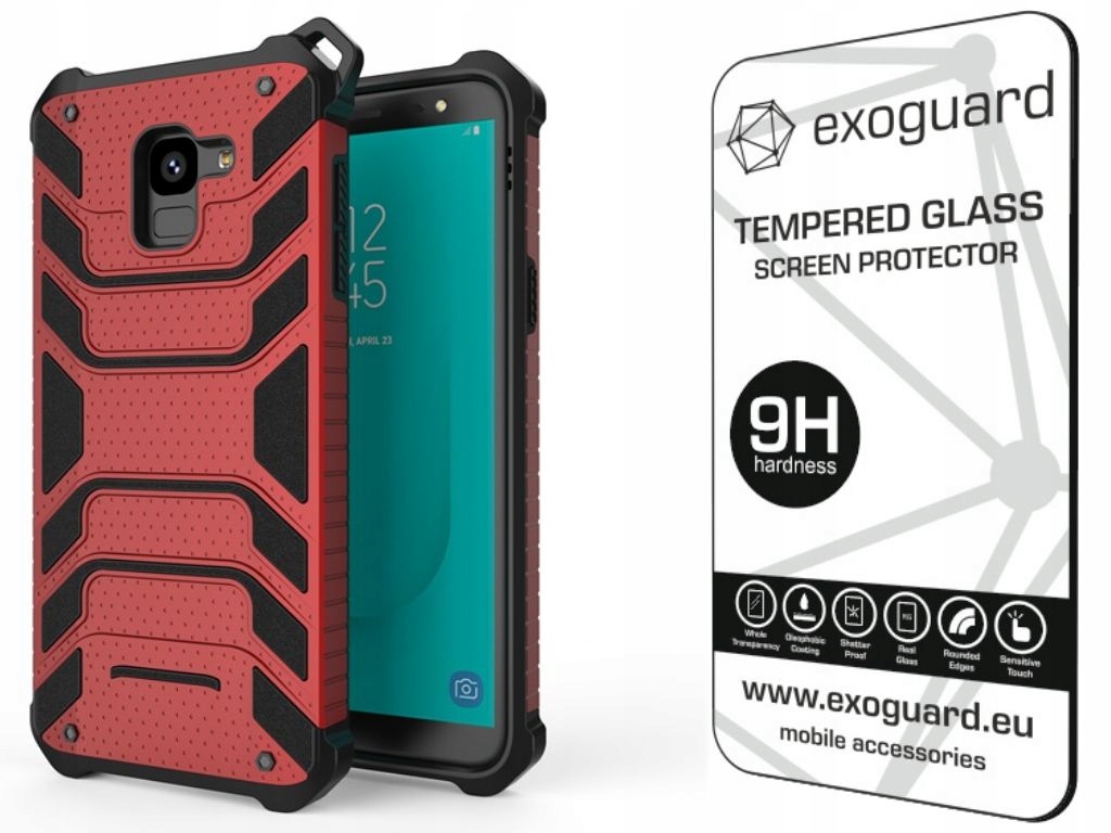 

Exoguard Etui Case+szkło Samsung Galaxy J6 2018