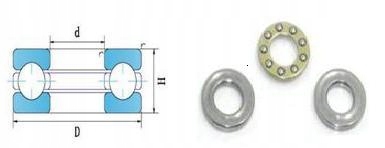 F10-18M 10x18x5,5 mm łożysko oporowe Kod producenta F6-14M
