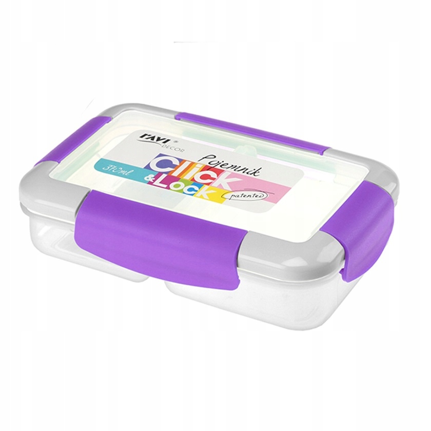 

Pojemnik Żywności Dwukomorowy Click&lock 370ML