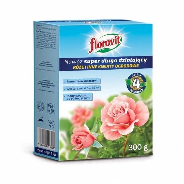 

Nawóz Do Róż i Kwiatów Długodziała 300g Florovit