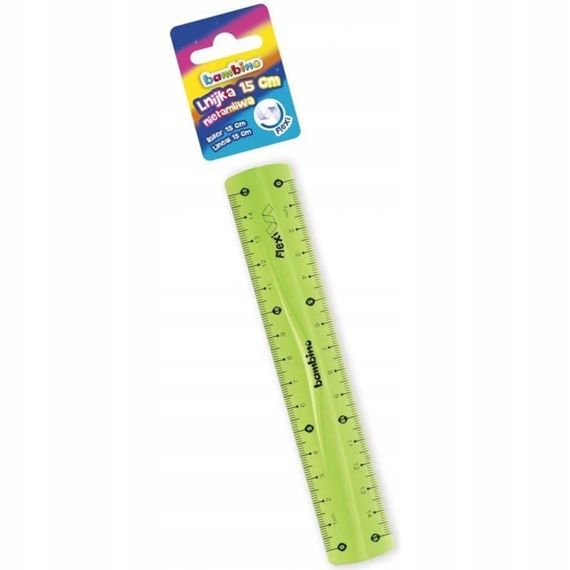 

Linijka 15 cm Bambino flexi niełamliwa MIX Kolorów