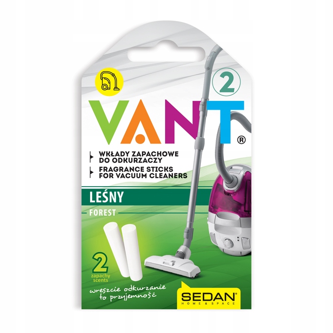 ZAPACH DO ODKURZACZY WKŁAD - LEŚNY 2szt/kpl