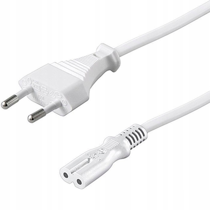 

Kabel zasilający ósemka 5m biały Goobay Euro/C7