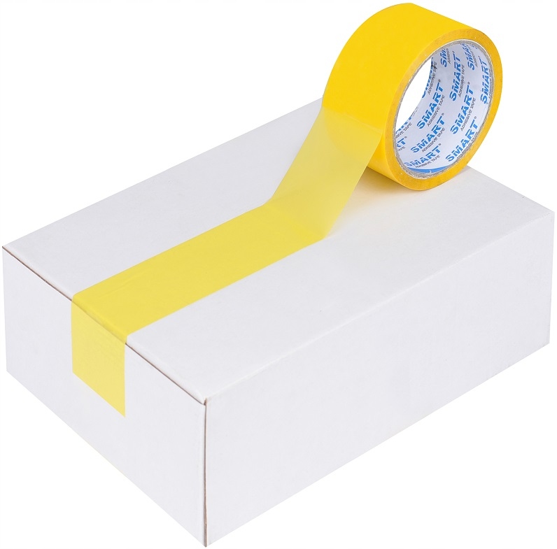 48mm/50y TAŚMA KLEJĄCA PAKOWA SMART AKRYL ŻÓŁTA