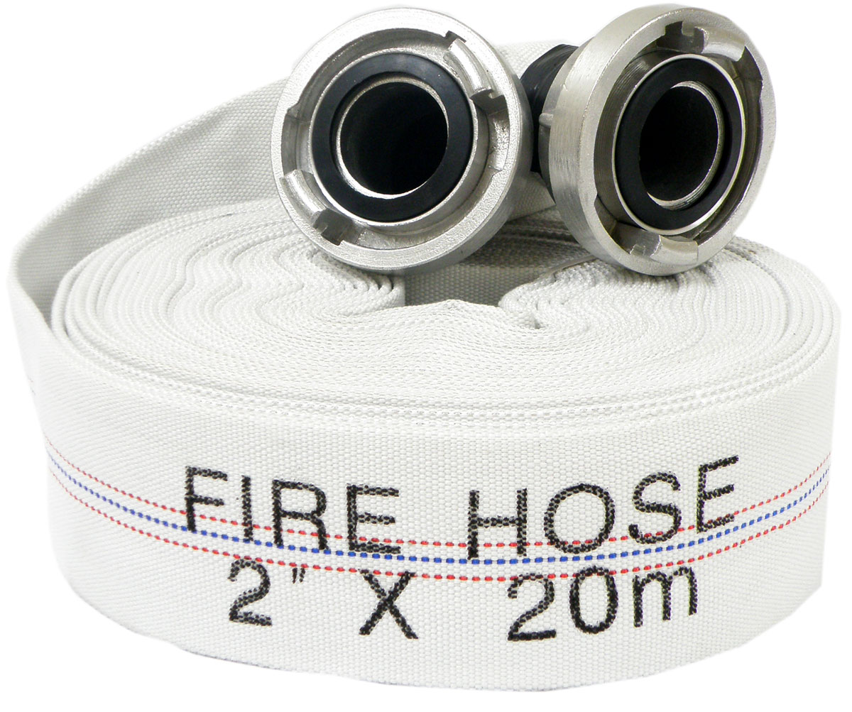 WĄŻ STRAŻACKI GUMOWANY DO WODY 2" 20m POMPA