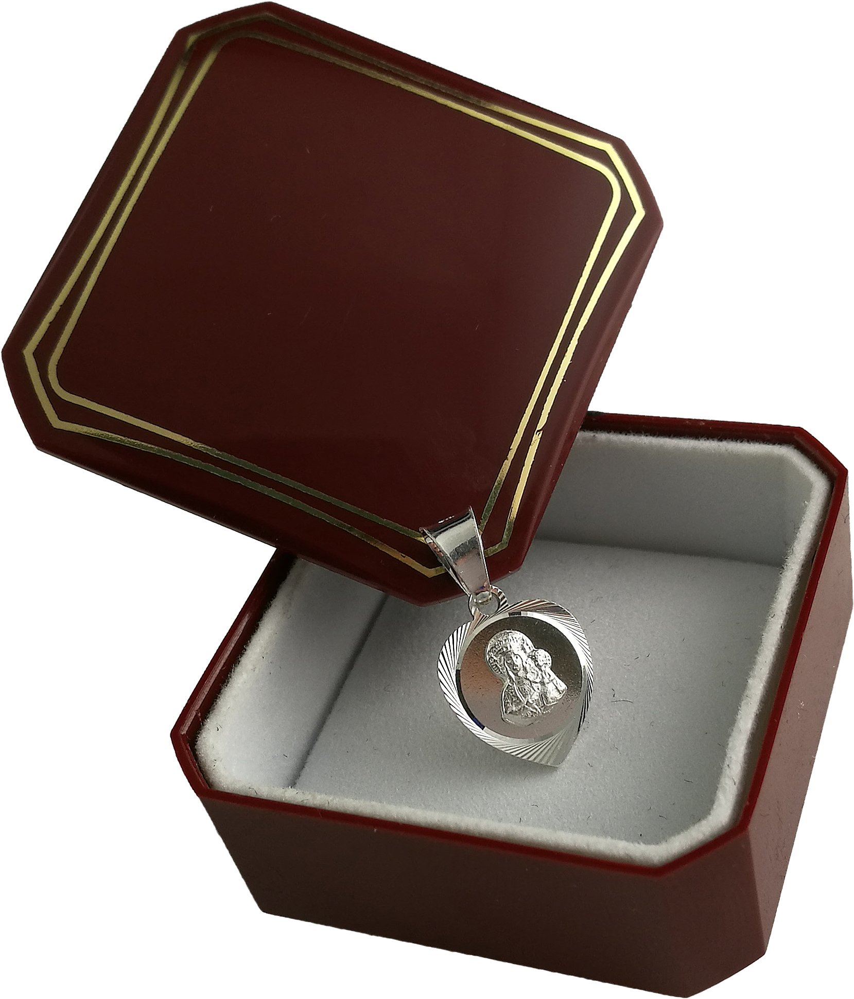 

Wisiorek Srebrny Medalik Diamentowany srebro 925