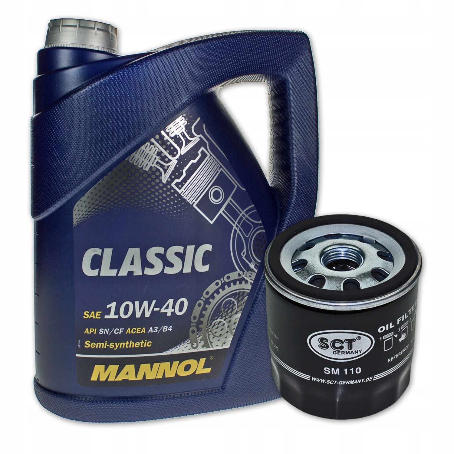 

Olej 10W40 5L+ filtr oleju OP629/1 Ford