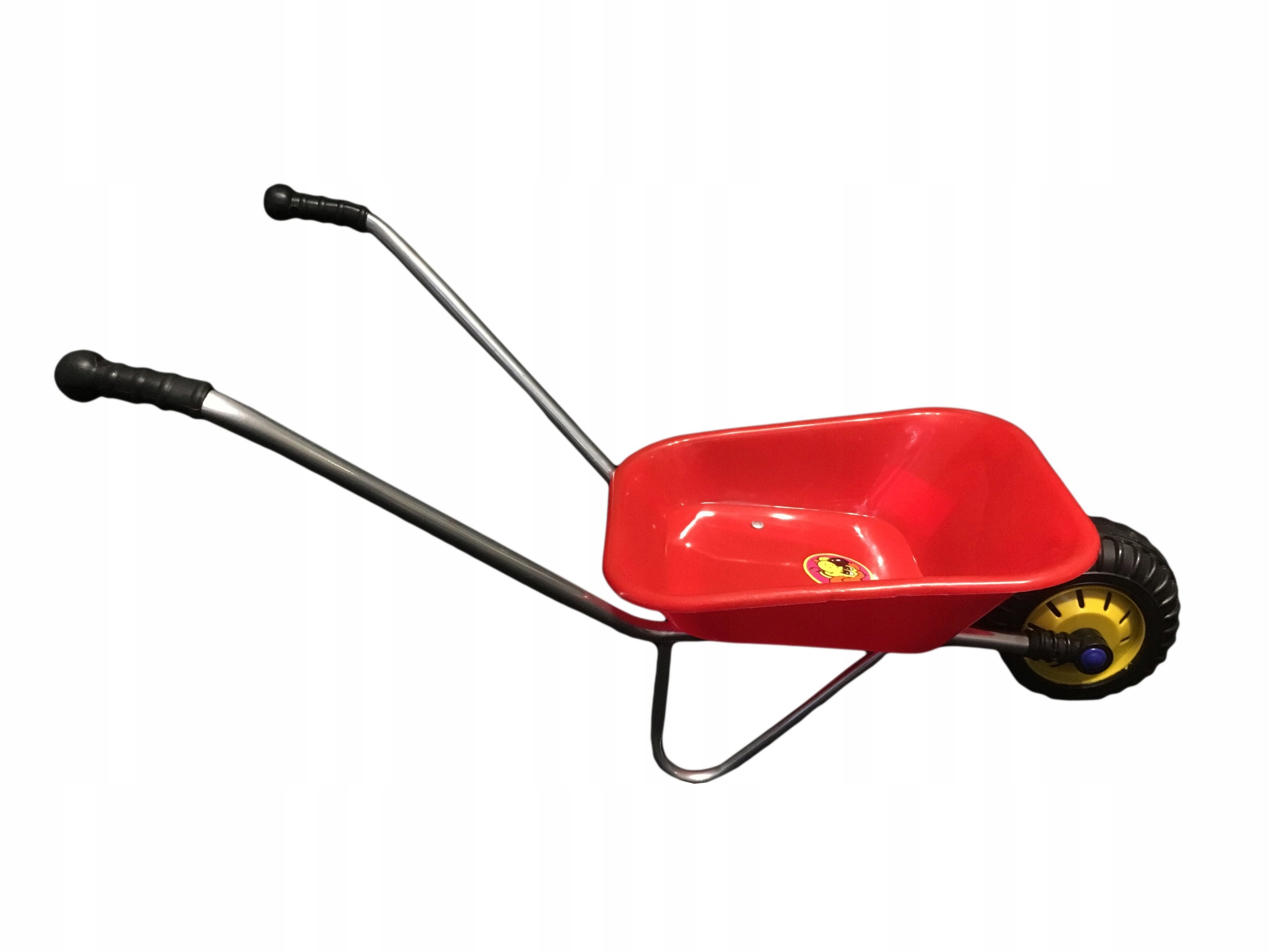 

Duża taczka metalowe rączki dla dzieci Czerwona