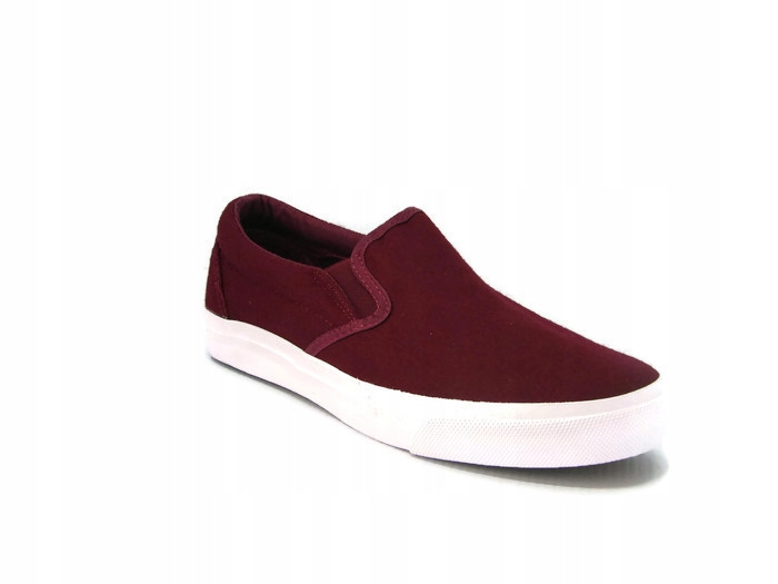 

Buty Wsuwane, Trampki, Bordowe, R. 40