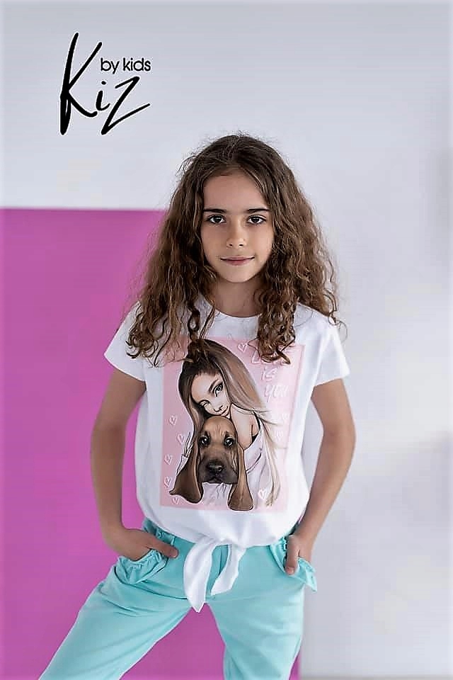 KIZ KOLEKCJA MAMA I CÓRKA BLUZKA DAMSKA S M L Fason luźny
