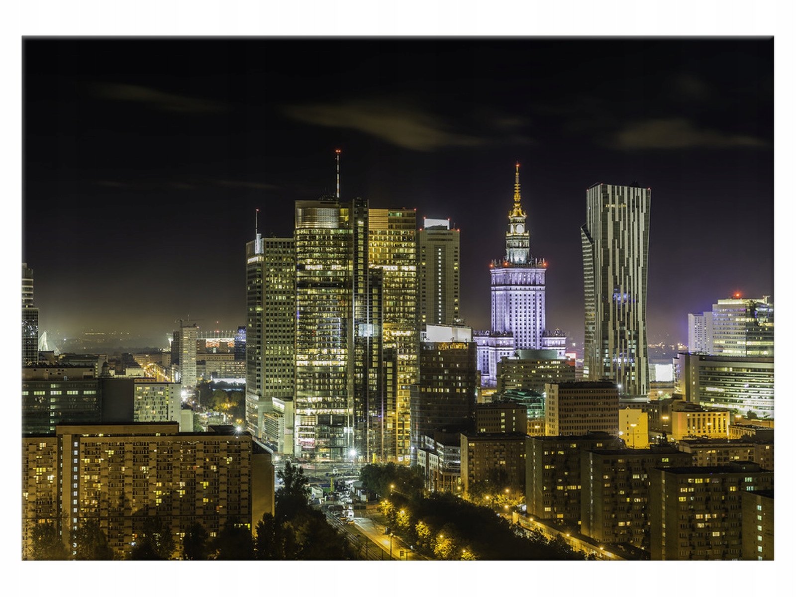 

Obraz Pejzaż Warszawa Panorama 100x70 Miasto