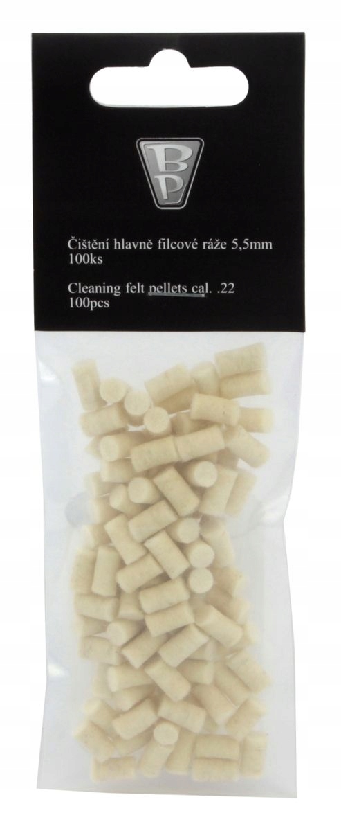 Przecieraki filcowe (100 szt) kal 5,5 do wiatrowki