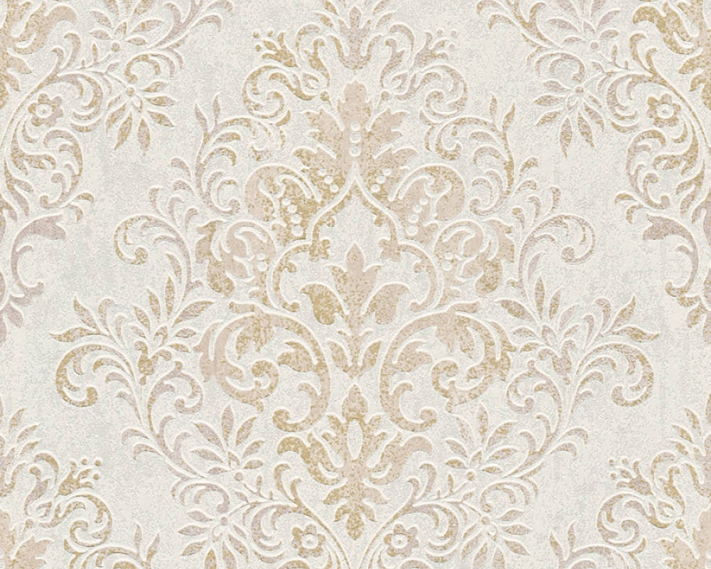 

Tapeta Tapety Glamour Klasyczny Ornament Złoty Beż