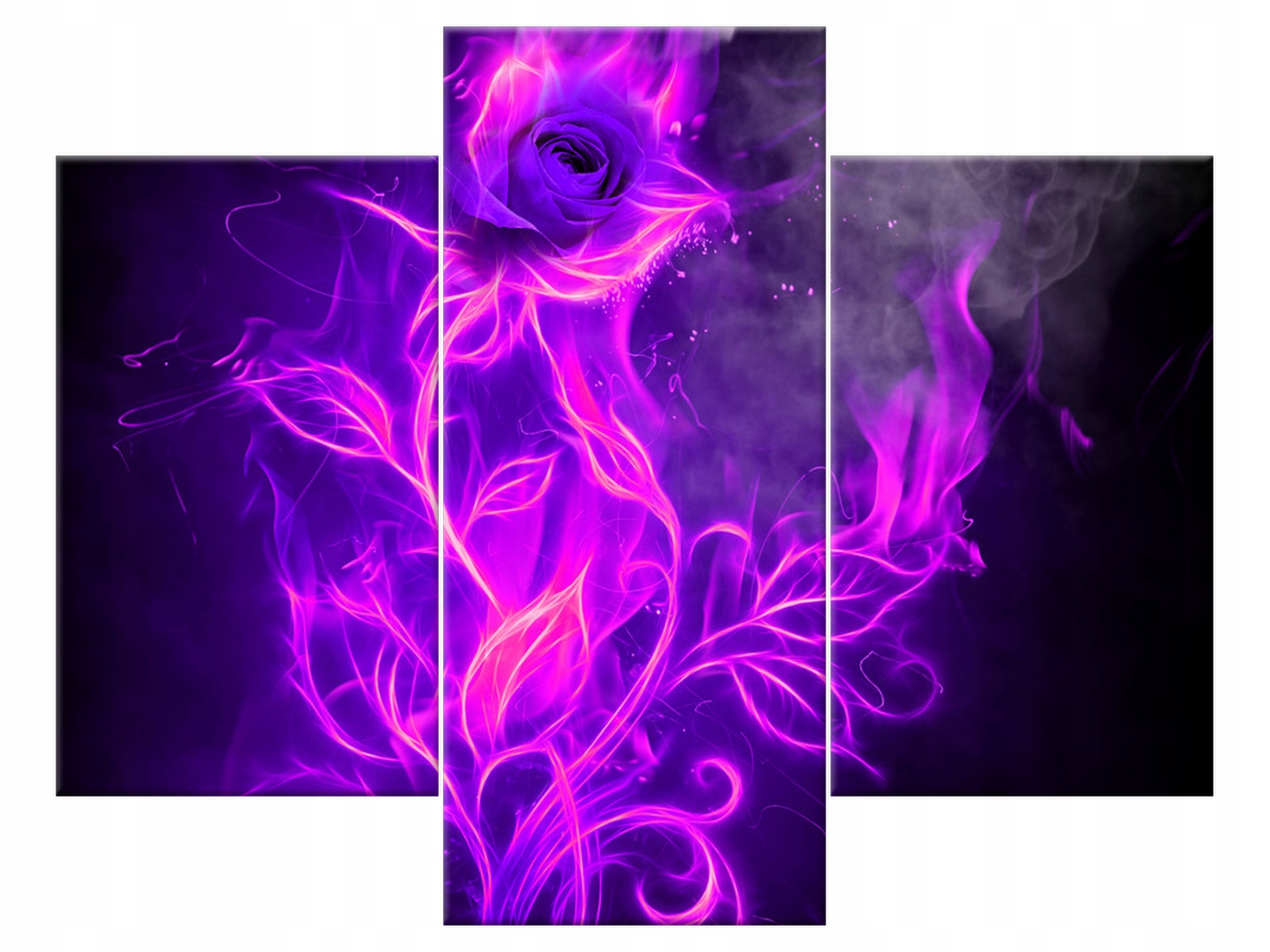 

Obraz Fioletowy ogień róży 90x70 Kwiaty canvas