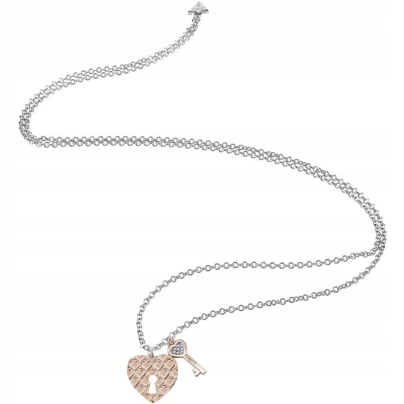 Náhrdelník Guess Love Keys UBN83074 Swarovski