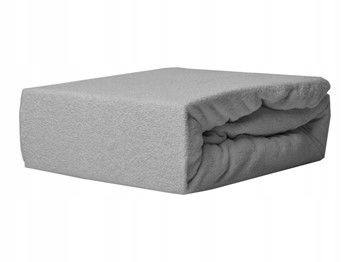 

Prześcieradło Frotte z gumką 180g Szare ja 120x200