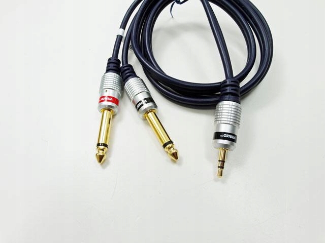 

kabel przewód jack 3,5 / 2x jack 6,3 5,0m Vitalco